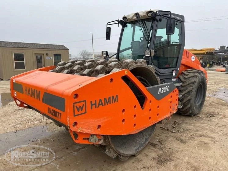 Used Hamm Compactor in yard